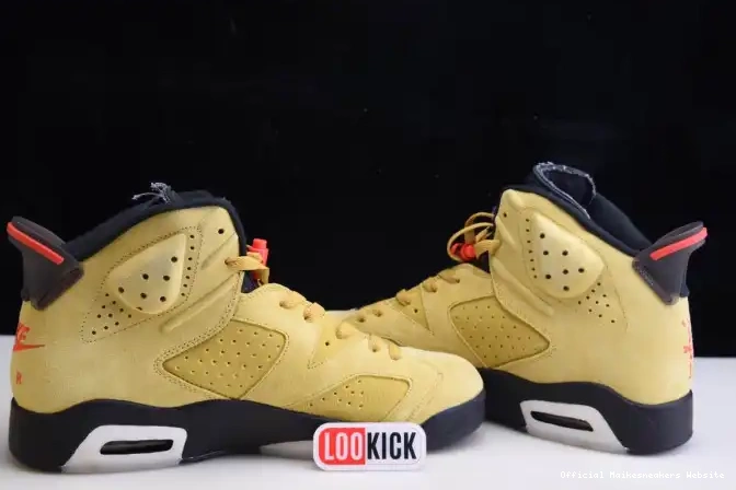 Official Maikesneakers X AIR JORDAN 6 TRAVIS YELLOW SCOTT CN1084-300 0525